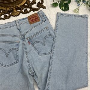 Levi Rib Cage Straight Ankle Jeans